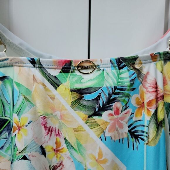 Jantzen vintage tropical blouson tankini 34D - Picture 4 of 9